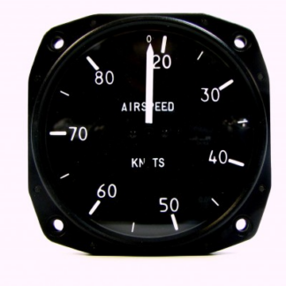Falcon Airspeed Indicator 0-80 Knots P/N 10-02896