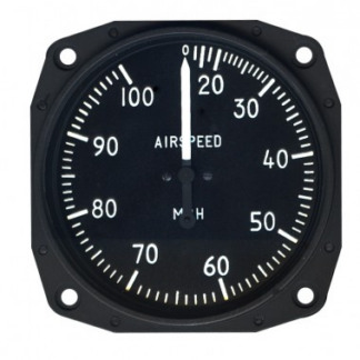 Falcon Airspeed Indicator 0-100 mph With Pitot Kit P/N AS021