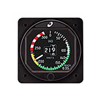 Mid-Continent Flex MD23-225 Digital Airspeed Indicator Configurable LCD P/N 10-07608